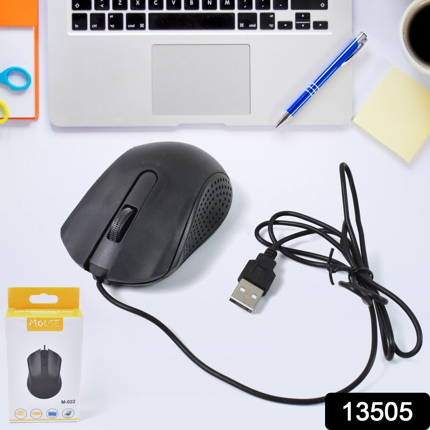Computer Laptop Wired Optical Mouse M-022 (1 Pc) Computer Laptop Wired Optical Mouse M-022 (1 Pc)